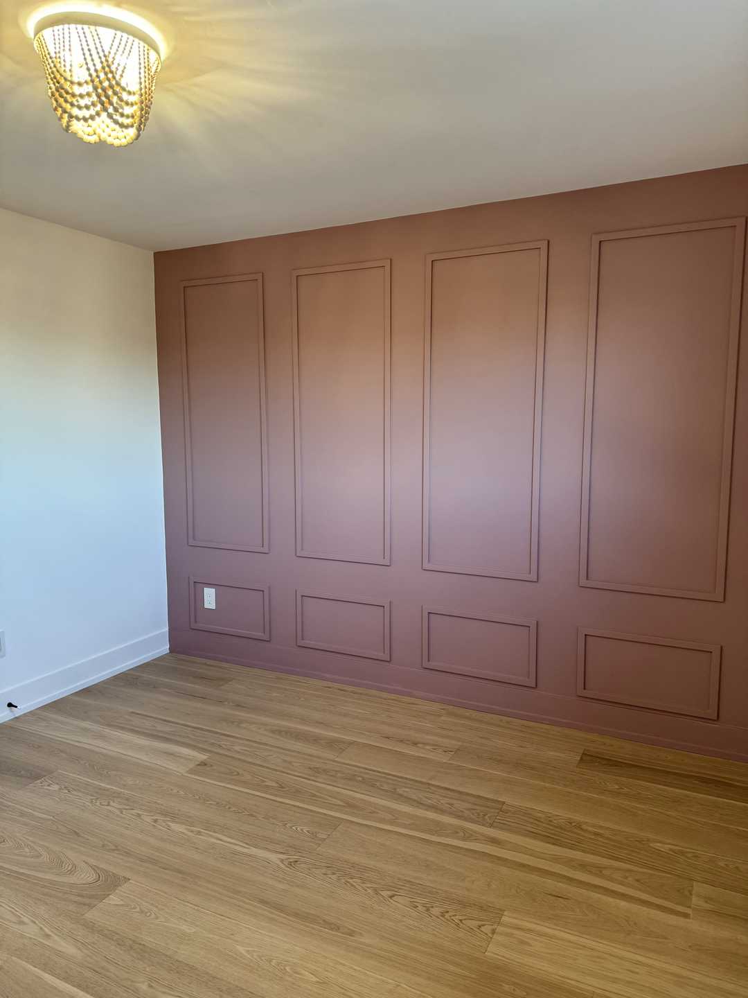 Customize MDF square up trim with pink color for new