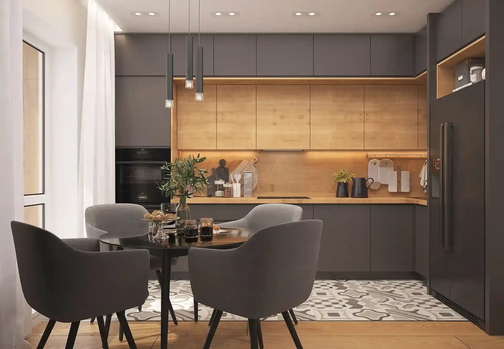Vaughan common area interior with durable flooring
